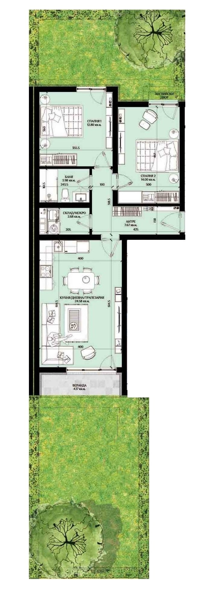 En venta  2 dormitorios Burgas , Izgrev , 93 metros cuadrados | 49408071 - imagen [3]