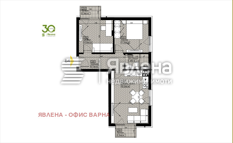 Продава 3-СТАЕН, гр. Варна, Бриз, снимка 3 - Aпартаменти - 47414035