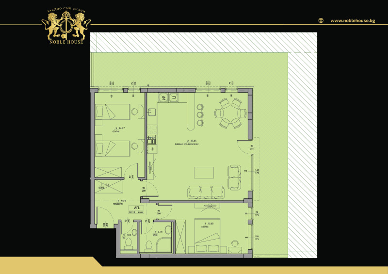 Продава 3-СТАЕН, гр. София, Малинова долина, снимка 4 - Aпартаменти - 46508622