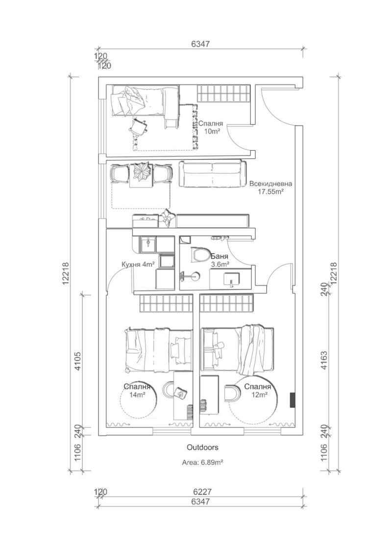 Продава АТЕЛИЕ, ТАВАН, гр. София, Овча купел, снимка 8 - Апартаменти - 52244093