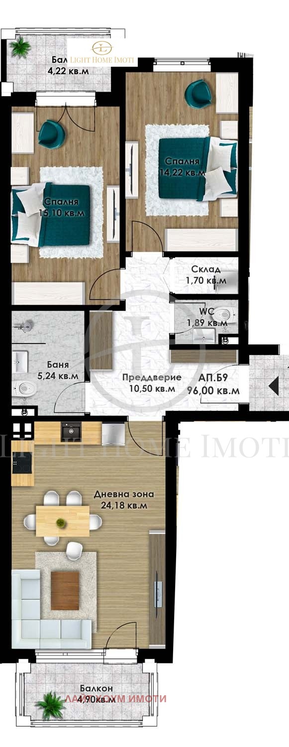 Na prodej  2 ložnice Plovdiv , Ostromila , 113 m2 | 38503089 - obraz [5]