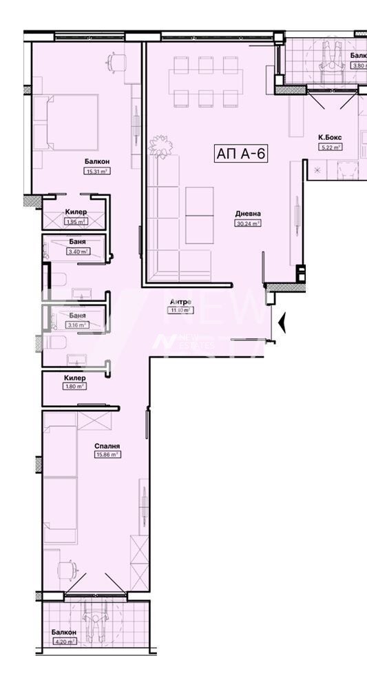 Продава 3-СТАЕН, гр. София, Бъкстон, снимка 8 - Апартаменти - 55392584