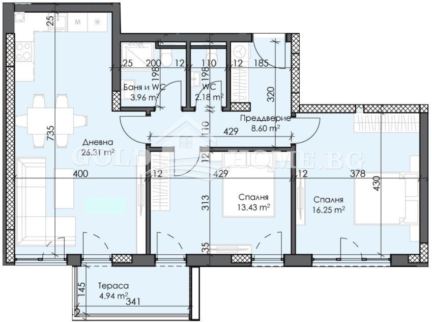 Продава 3-СТАЕН, гр. Пловдив, Тракия, снимка 14 - Апартаменти - 53946390