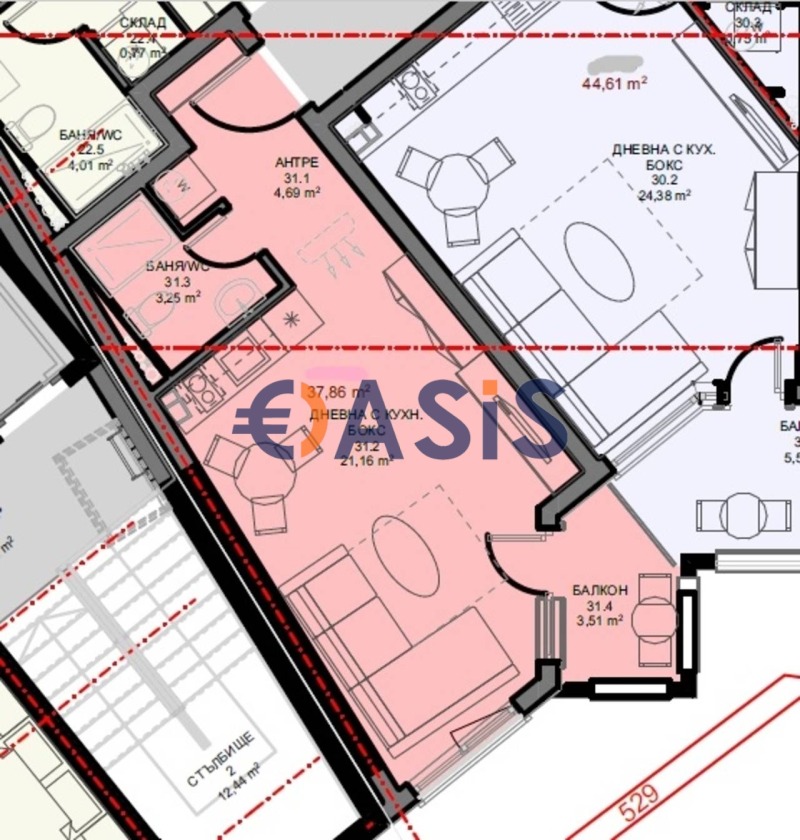 Продава  1-стаен, област Бургас, гр. Поморие • 84 835 EUR • ID 84612405 — holmes.bg - [1] 