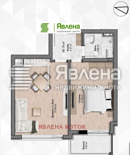 Продава 2-СТАЕН, гр. София, Център, снимка 6 - Апартаменти - 53841701