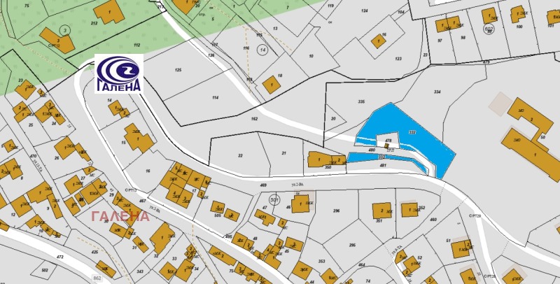 Till salu  Komplott region Plovdiv , Hrabrino , 1172 kvm | 86899162
