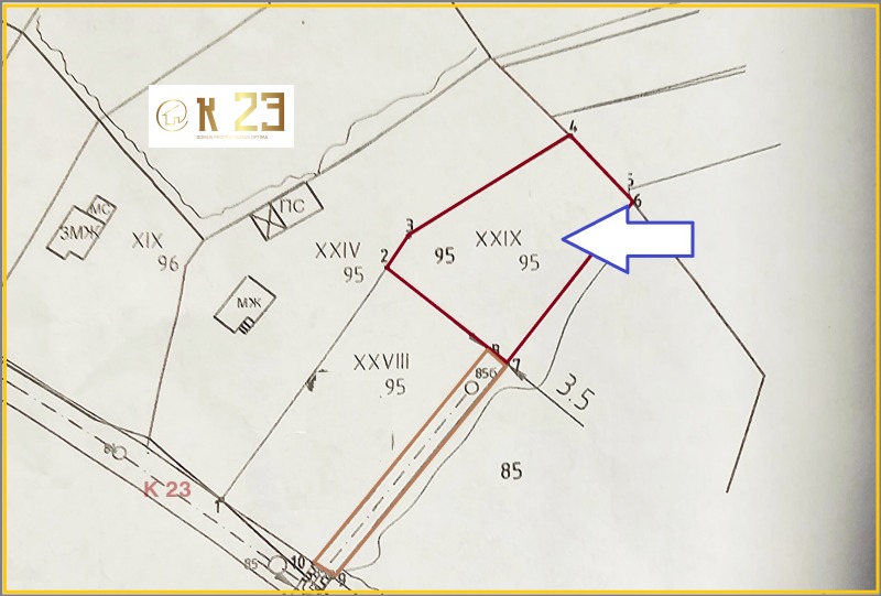 Продава ПАРЦЕЛ в област София, с. Вакарел - 678 кв.м / 50 560 € » 98 886.76 лв., К 23