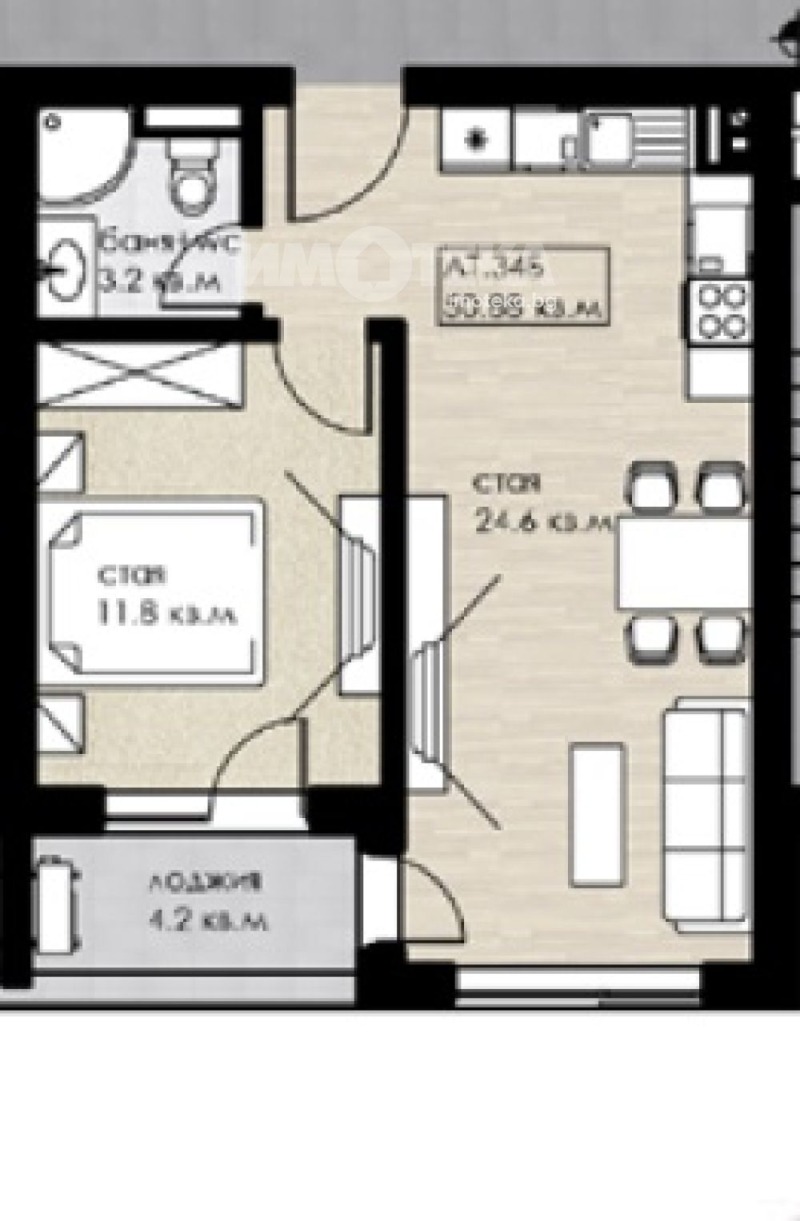 Продава 2-СТАЕН, гр. София, Дружба 2, снимка 3 - Апартаменти - 53517147