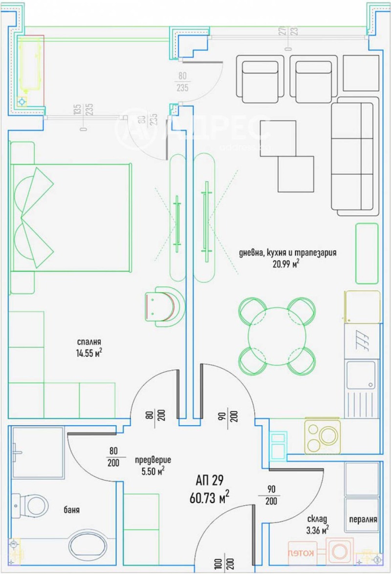 Продава 2-СТАЕН, гр. София, Малинова долина, снимка 4 - Aпартаменти - 48416757