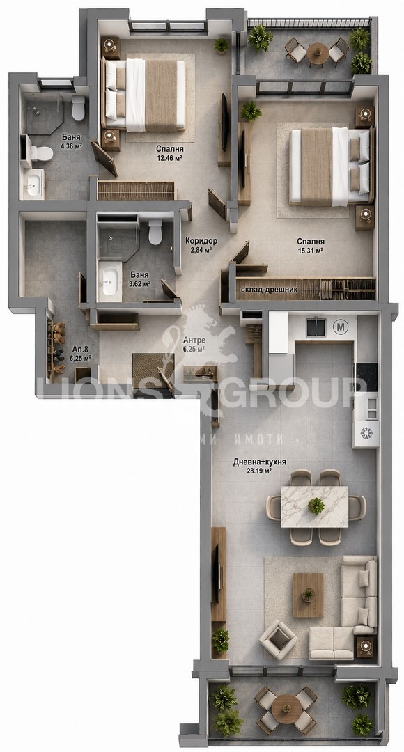 Продава 3-СТАЕН, гр. София, Градина, снимка 4 - Апартаменти - 55582411