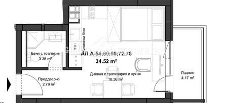 Продава 1-СТАЕН, гр. Пловдив, Кючук Париж, снимка 2 - Aпартаменти - 49493595