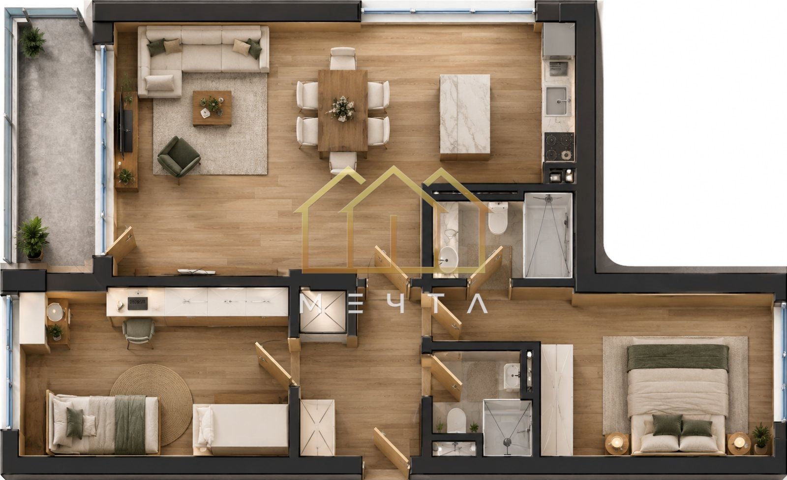 Продава 3-СТАЕН, гр. Пловдив, Кършияка, снимка 9 - Апартаменти - 56263183