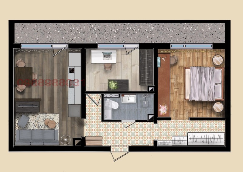 Na sprzedaż  2 sypialnie Dobricz , Christo Botew , 61 mkw | 70212483 - obraz [6]