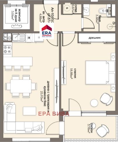 Продава 2-СТАЕН, гр. София, Люлин 5