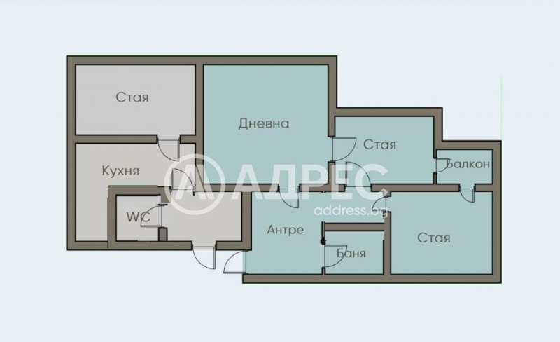 Продава МНОГОСТАЕН, гр. София, Център, снимка 1 - Aпартаменти - 48754522