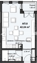 Продава 1-СТАЕН, град Пловдив, Христо Смирненски • 77653 € / 151876.07 лв. • 98037653 2