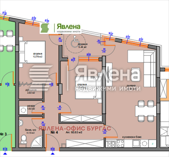 Продава 3-СТАЕН, гр. Бургас, област Бургас, снимка 1 - Aпартаменти - 48301456