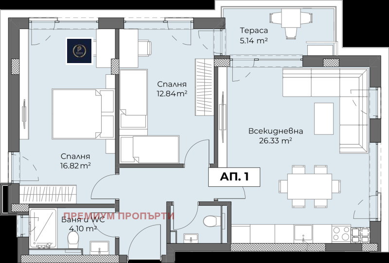 Продава 3-СТАЕН, гр. Пловдив, Христо Смирненски, снимка 2 - Aпартаменти - 48966165