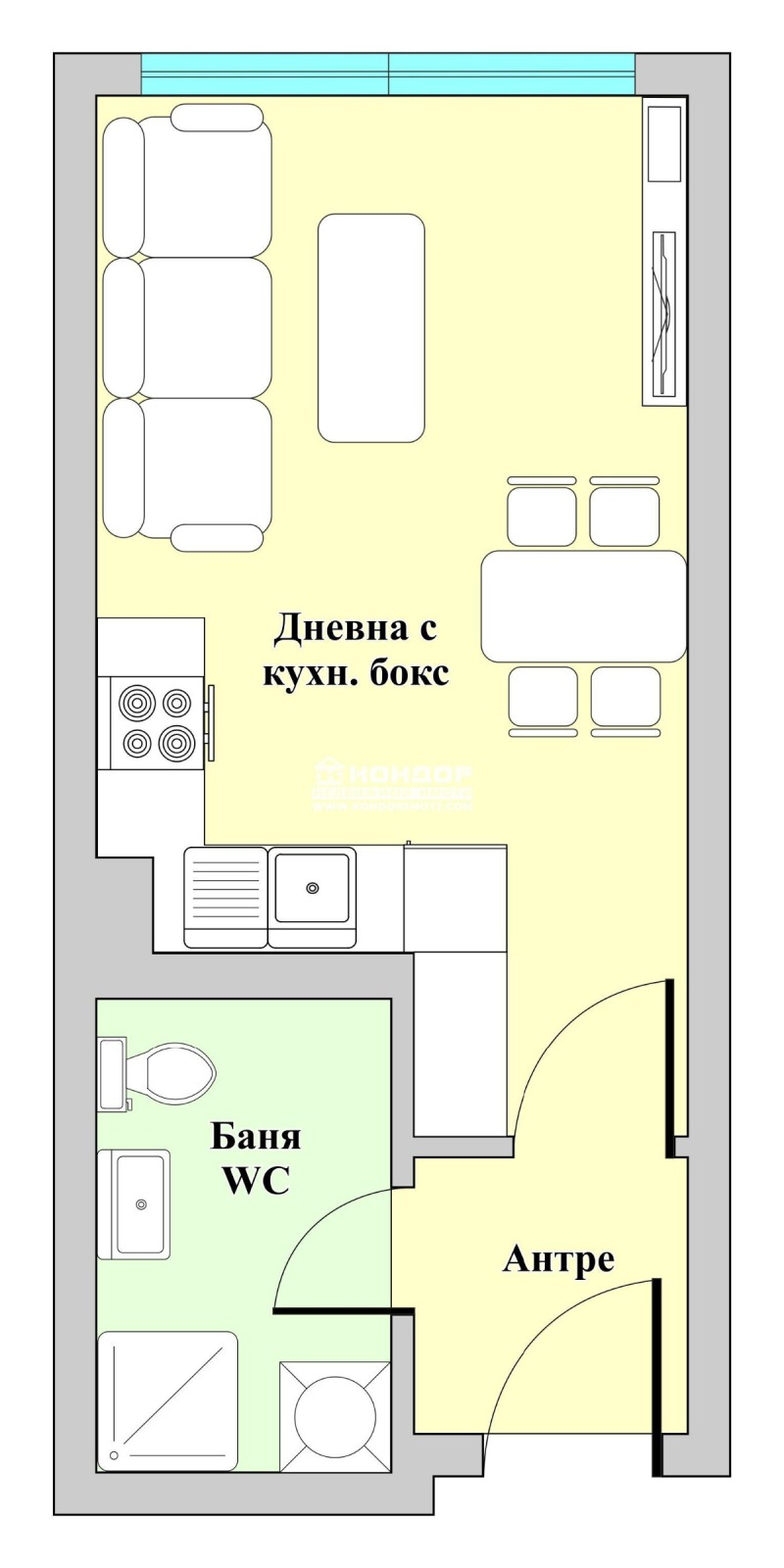 For Sale  Studio Plovdiv , Vastanicheski , 36 sq.m | 43740521 - image [2]