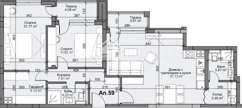 Продава 3-СТАЕН, гр. Пловдив, Кършияка, снимка 5 - Aпартаменти - 48236989