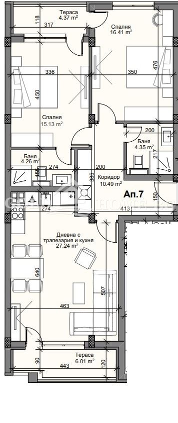 Продава 3-СТАЕН, гр. Пловдив, Кършияка, снимка 3 - Aпартаменти - 48236989