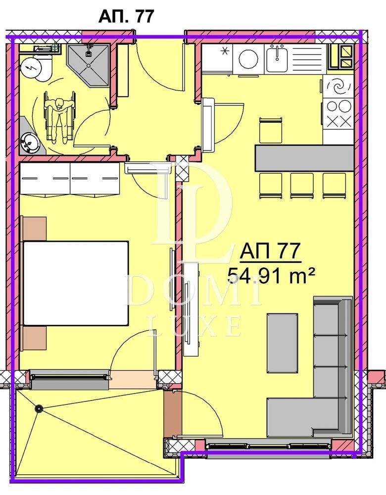 Продается  1 спальня Варна , Кайсиева градина , 62 кв.м | 89839282 - изображение [2]