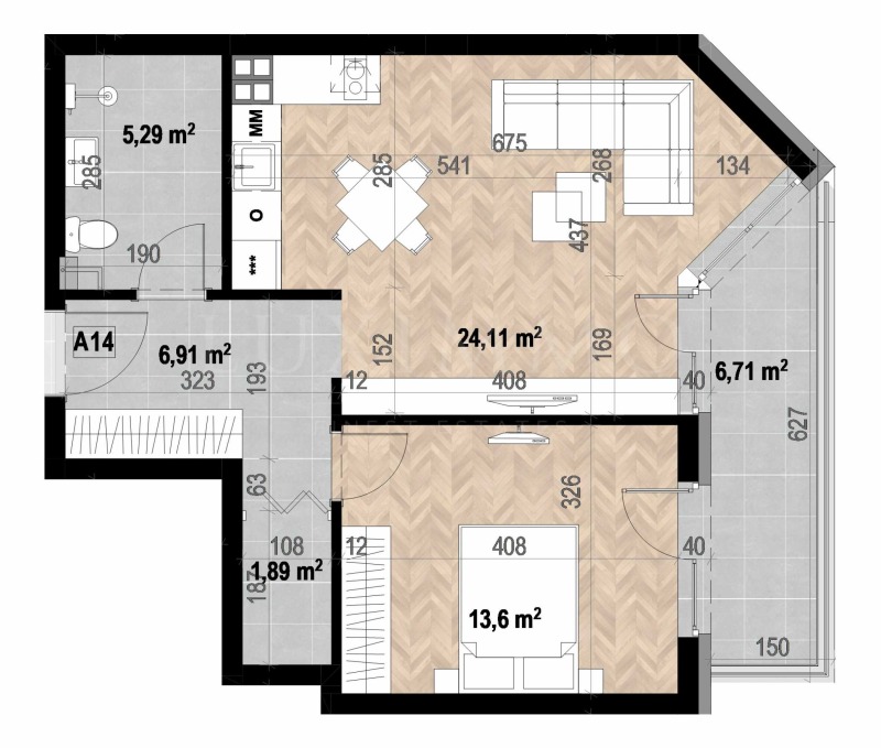 Продава 2-СТАЕН, гр. София, Кръстова вада, снимка 2 - Апартаменти - 52464563