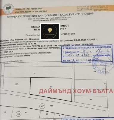 Продава ПАРЦЕЛ, с. Марково, област Пловдив, снимка 3 - Парцели - 48860564