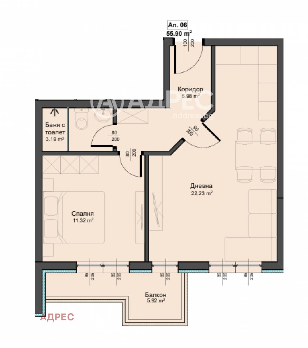 Продава 2-СТАЕН, гр. Варна, Аспарухово, снимка 2 - Апартаменти - 54330174
