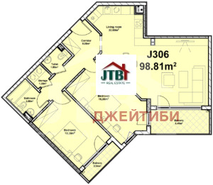 Продава 3-СТАЕН, гр. София, Полигона, снимка 3 - Апартаменти - 52364412