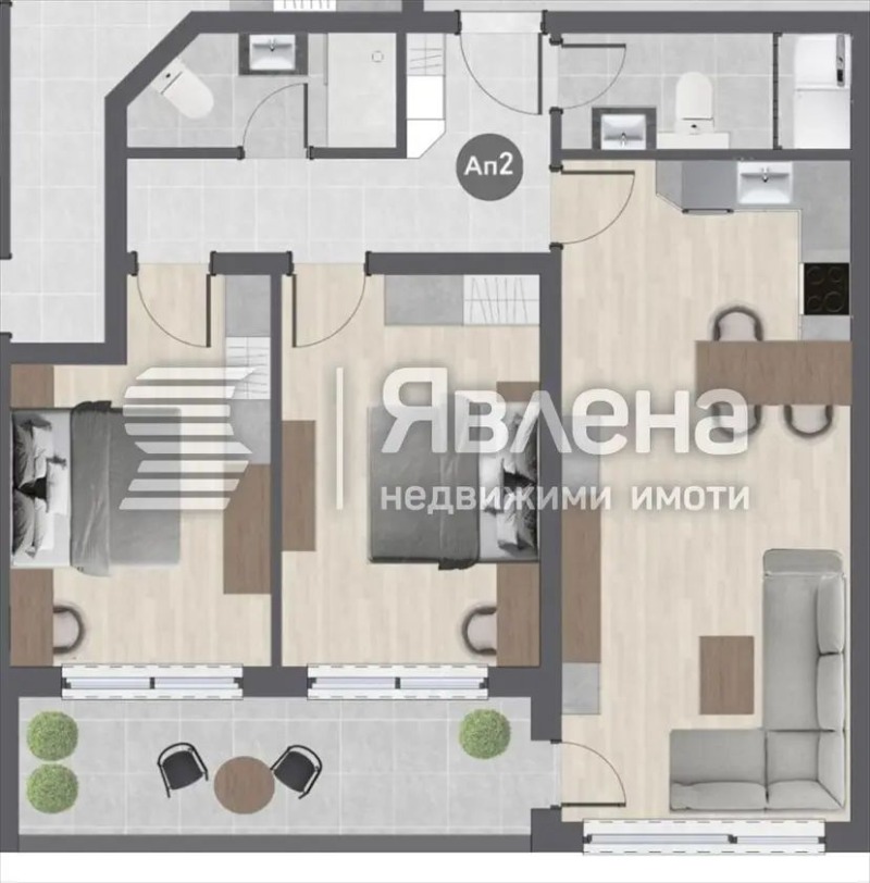 Продава 3-СТАЕН, гр. Благоевград, Баларбаши, снимка 2 - Апартаменти - 52819149