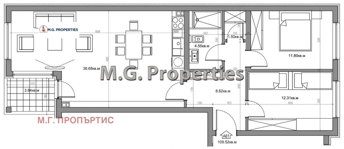 Продава 3-СТАЕН, гр. Варна, Виница, снимка 3 - Апартаменти - 55012645