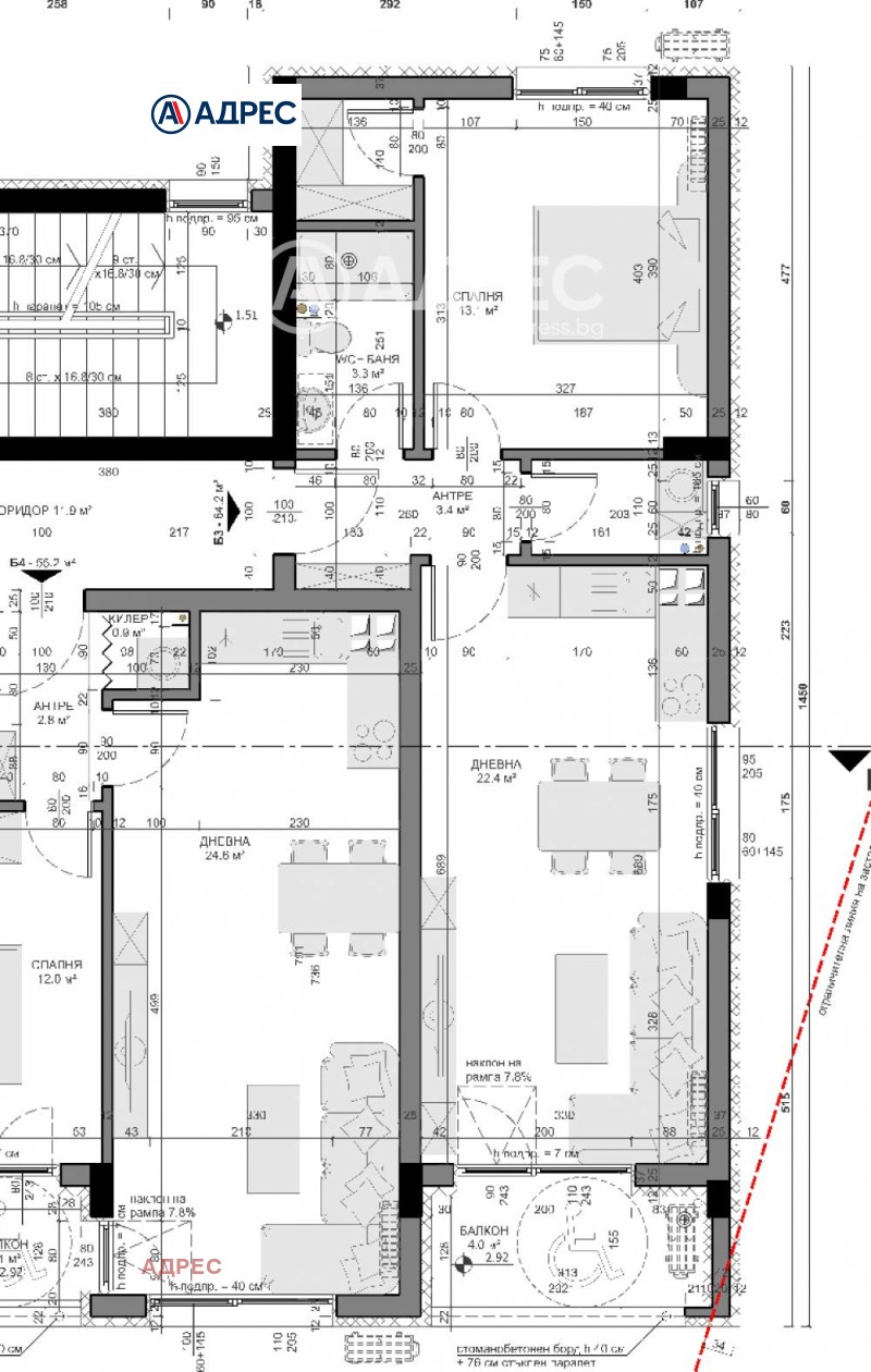 Na prodej  1 ložnice Varna , Vladislav Varnenčik 1 , 76 m2 | 31473850 - obraz [4]