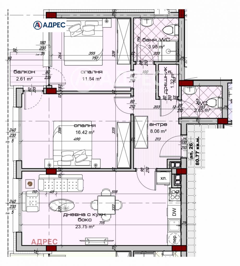 Продава 3-СТАЕН, гр. Варна, Изгрев, снимка 2 - Апартаменти - 54690248