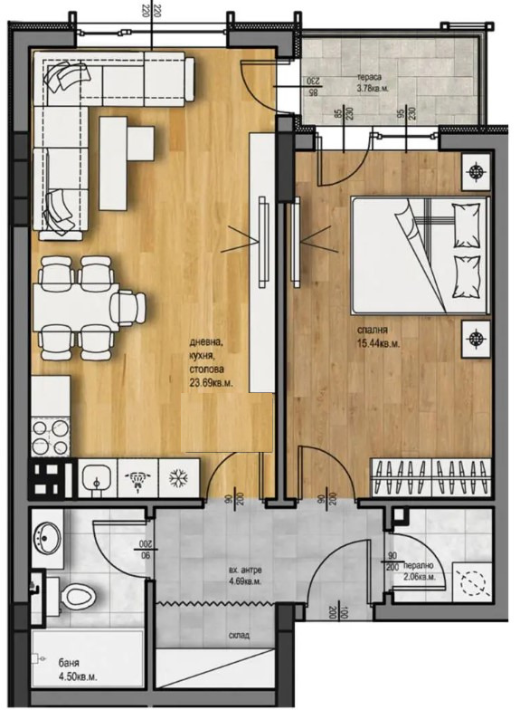 Продава 2-СТАЕН, гр. Пловдив, Западен, снимка 2 - Aпартаменти - 48102252