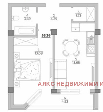 Продава 2-СТАЕН, гр. Варна, к.к. Св.Св. Константин и Елена, снимка 2 - Aпартаменти - 49058696