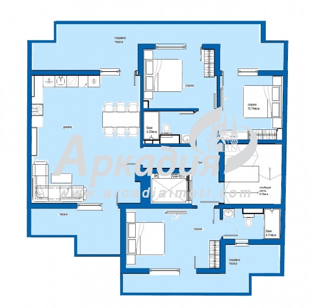 Продава  Многостаен град Пловдив , Център , 187 кв.м | 33923658 - изображение [2]