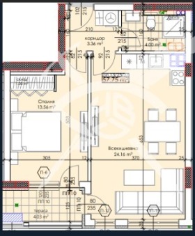 Продава 2-стаен град Пловдив Тракия - [1] 