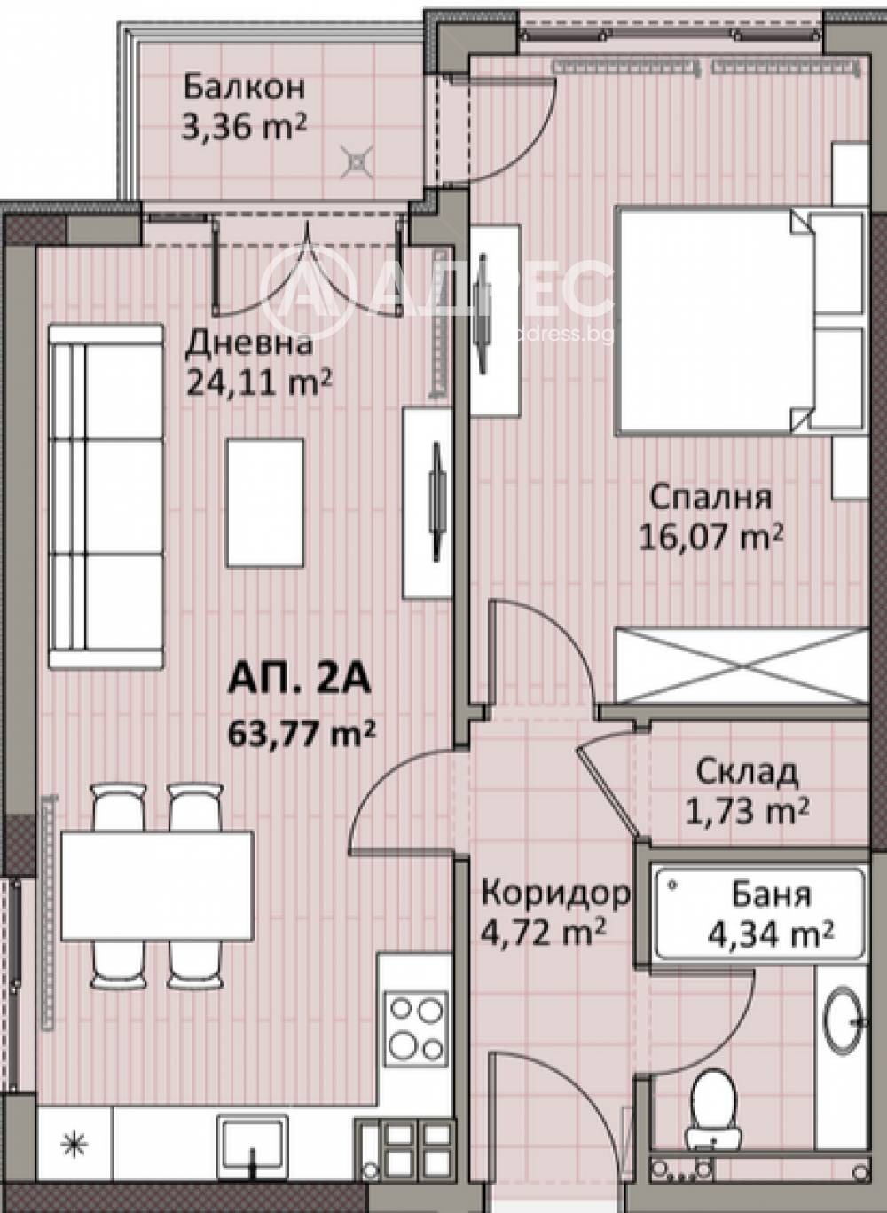 Продава 2-СТАЕН, гр. София, Надежда 2, снимка 3 - Апартаменти - 56223555