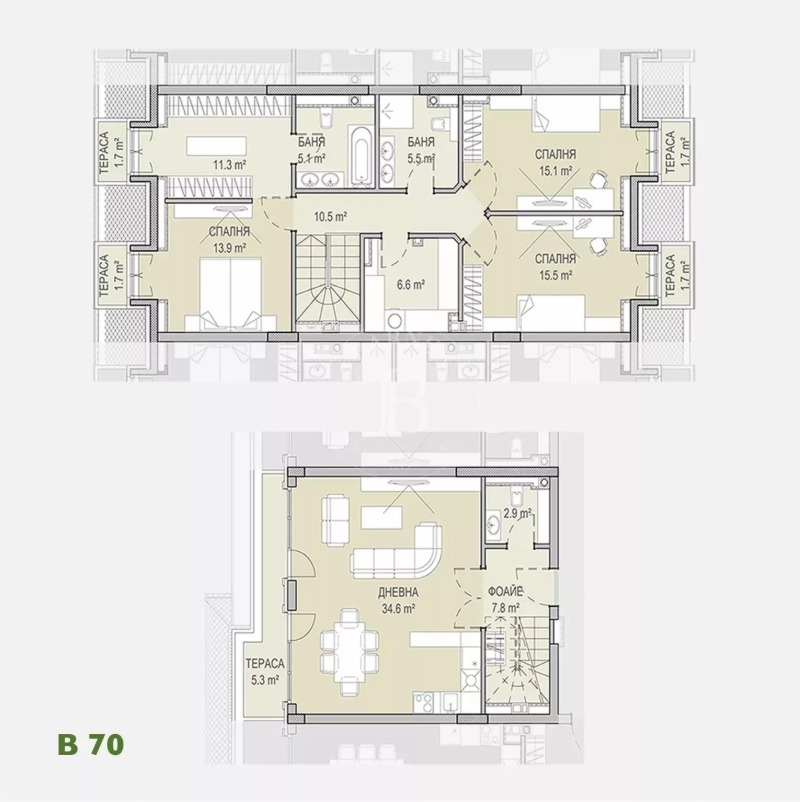 Продается  3 спальни София , Кръстова вада , 187 кв.м | 35151205 - изображение [7]