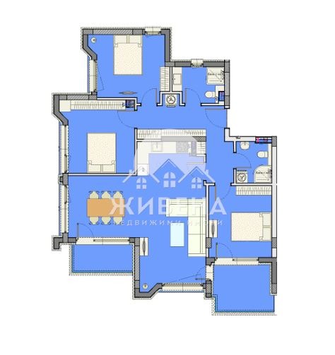 Till salu  3 sovrum Varna , k.k. Sv.Sv. Konstantin i Elena , 141 kvm | 59951202 - bild [5]