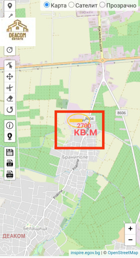 ПАРЦЕЛ, 2 700 m2