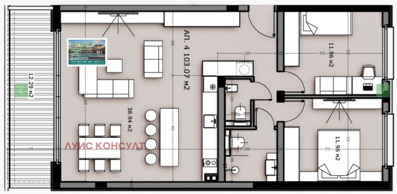 Продава 3-СТАЕН в град Монтана, в.з. Юг - 125 кв.м / 200 000 € » 391 166.00 лв., ЛУИС КОНСУЛТ