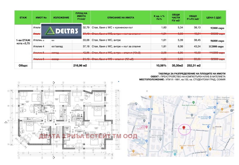 Продава  1-стаен град София , Студентски град , 38 кв.м | 11096944 - изображение [2]