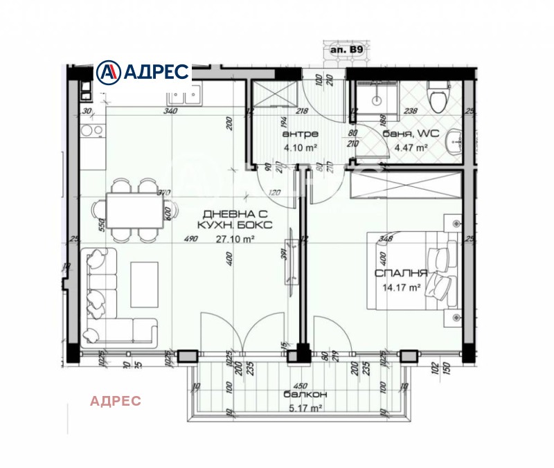 Продава 2-СТАЕН, гр. Варна, Виница, снимка 2 - Aпартаменти - 47159301