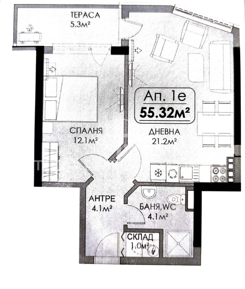 Na prodej  1 ložnice Burgas , Meden rudnik - zona V , 64 m2 | 18226675 - obraz [2]