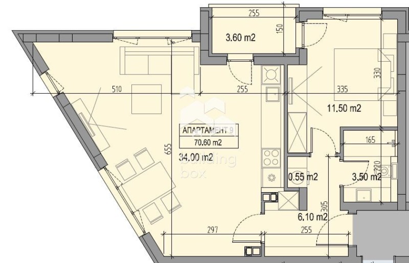 En venta  1 dormitorio Sofia , Oborishte , 85 metros cuadrados | 61204925 - imagen [4]