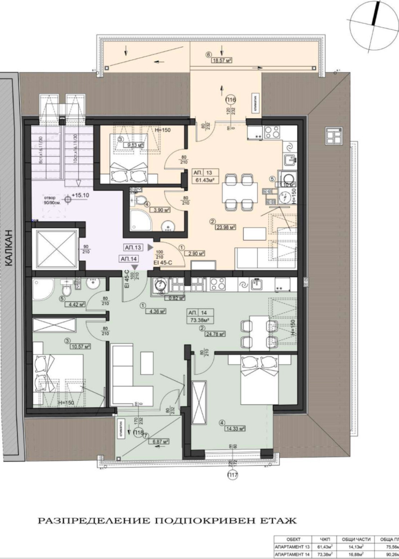 Продава 2-СТАЕН, гр. София, Сухата река