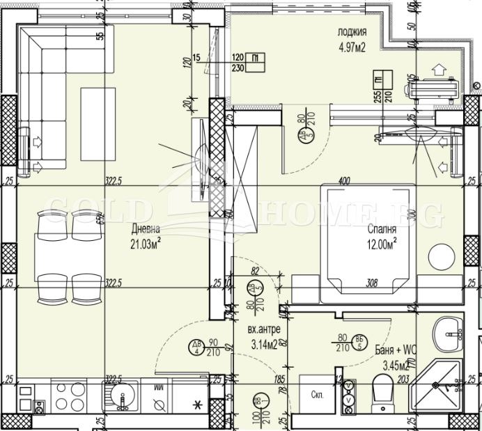 Продава 2-СТАЕН, гр. Пловдив, Южен, снимка 2 - Апартаменти - 55341467