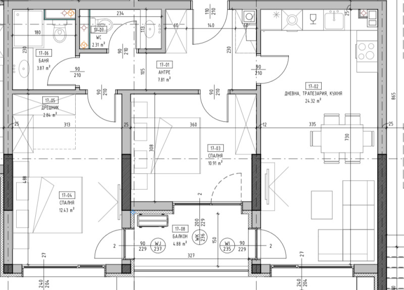 Продава 3-СТАЕН, гр. София, Малинова долина, снимка 3 - Апартаменти - 52813803